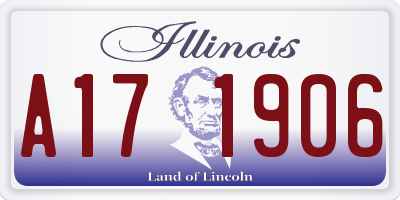IL license plate A171906