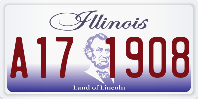 IL license plate A171908