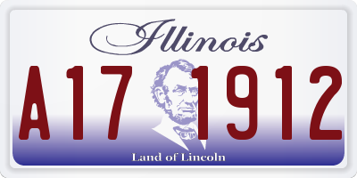 IL license plate A171912