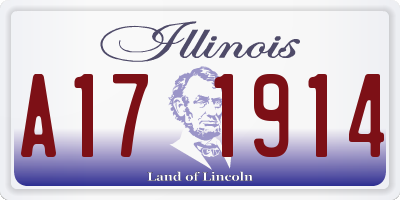 IL license plate A171914