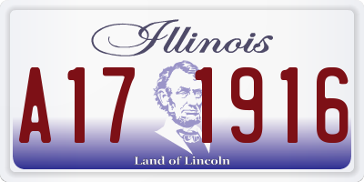 IL license plate A171916