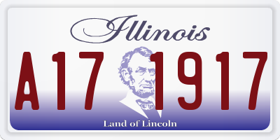 IL license plate A171917