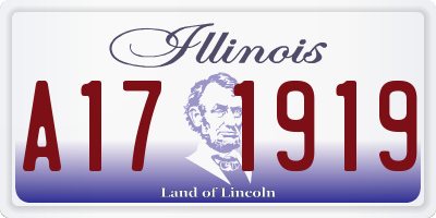 IL license plate A171919