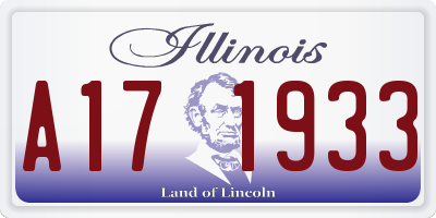 IL license plate A171933