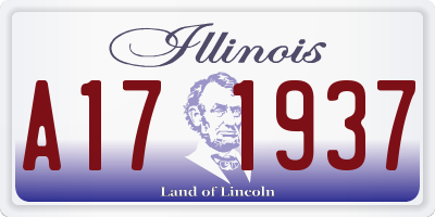 IL license plate A171937