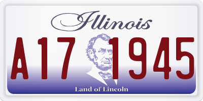 IL license plate A171945