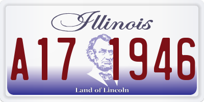 IL license plate A171946