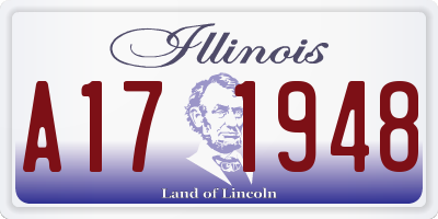 IL license plate A171948