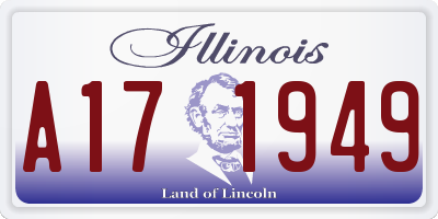 IL license plate A171949