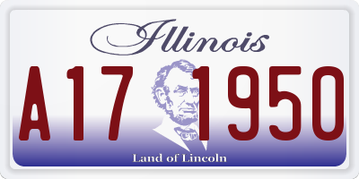 IL license plate A171950