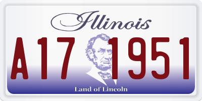 IL license plate A171951