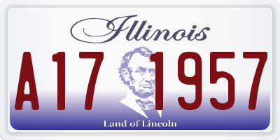IL license plate A171957