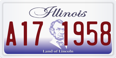 IL license plate A171958
