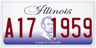 IL license plate A171959