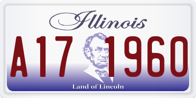 IL license plate A171960