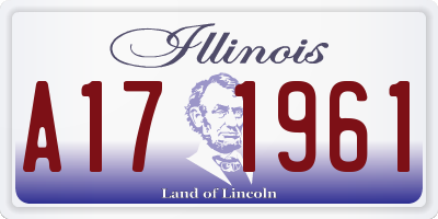 IL license plate A171961