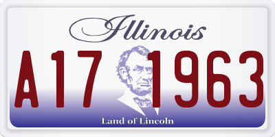 IL license plate A171963