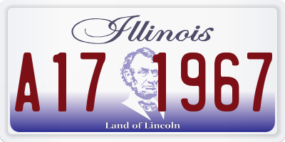 IL license plate A171967