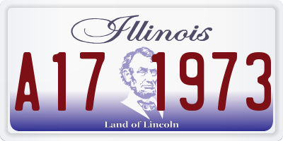 IL license plate A171973