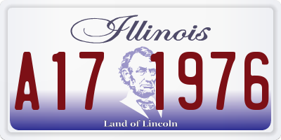 IL license plate A171976
