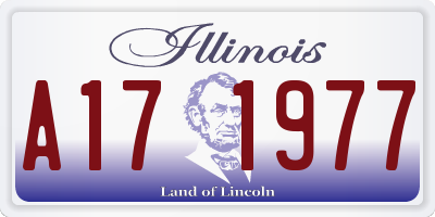 IL license plate A171977