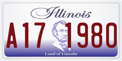 IL license plate A171980