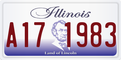 IL license plate A171983