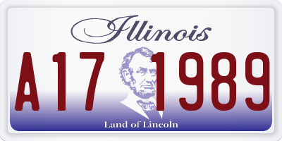 IL license plate A171989