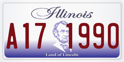 IL license plate A171990