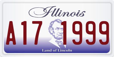 IL license plate A171999