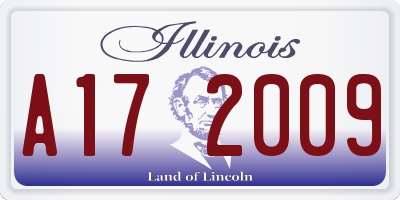 IL license plate A172009