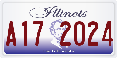 IL license plate A172024