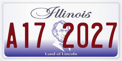 IL license plate A172027