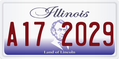 IL license plate A172029