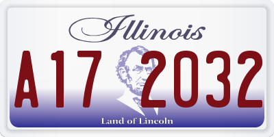 IL license plate A172032