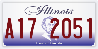 IL license plate A172051