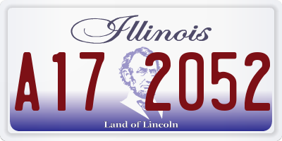 IL license plate A172052