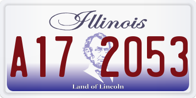 IL license plate A172053