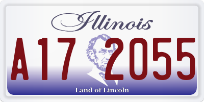 IL license plate A172055