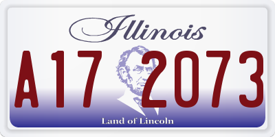 IL license plate A172073