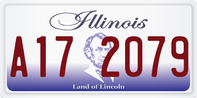 IL license plate A172079