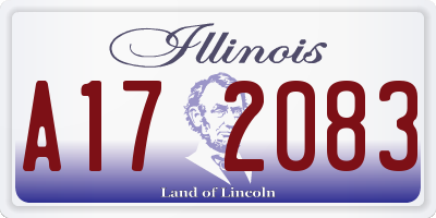 IL license plate A172083
