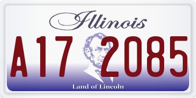 IL license plate A172085