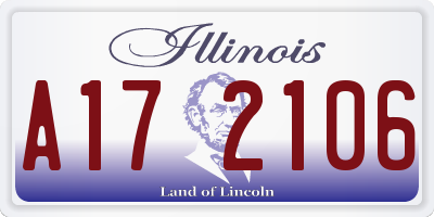 IL license plate A172106