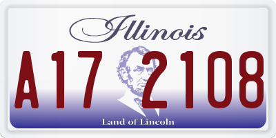 IL license plate A172108