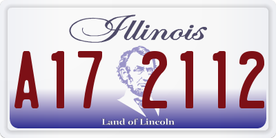 IL license plate A172112