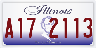 IL license plate A172113
