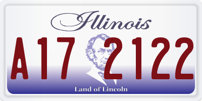 IL license plate A172122