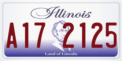 IL license plate A172125