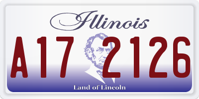 IL license plate A172126
